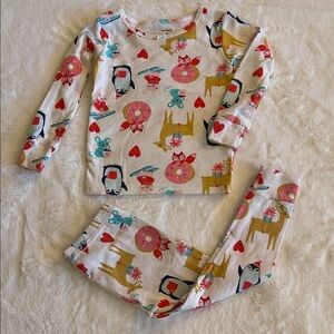 Carter’s Colorful Animal Print Kids Pajamas SZ 2T